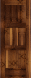 Flat  Panel   Jefferson  Walnut  Doors